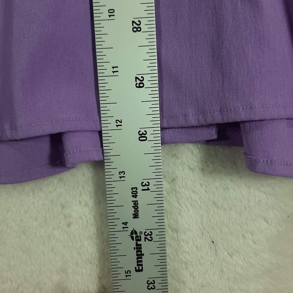Venezia Jeans Purple Lavender Button Shirt Stretch Long Sleeve Plus Size 26/28 - Picture 6 of 7
